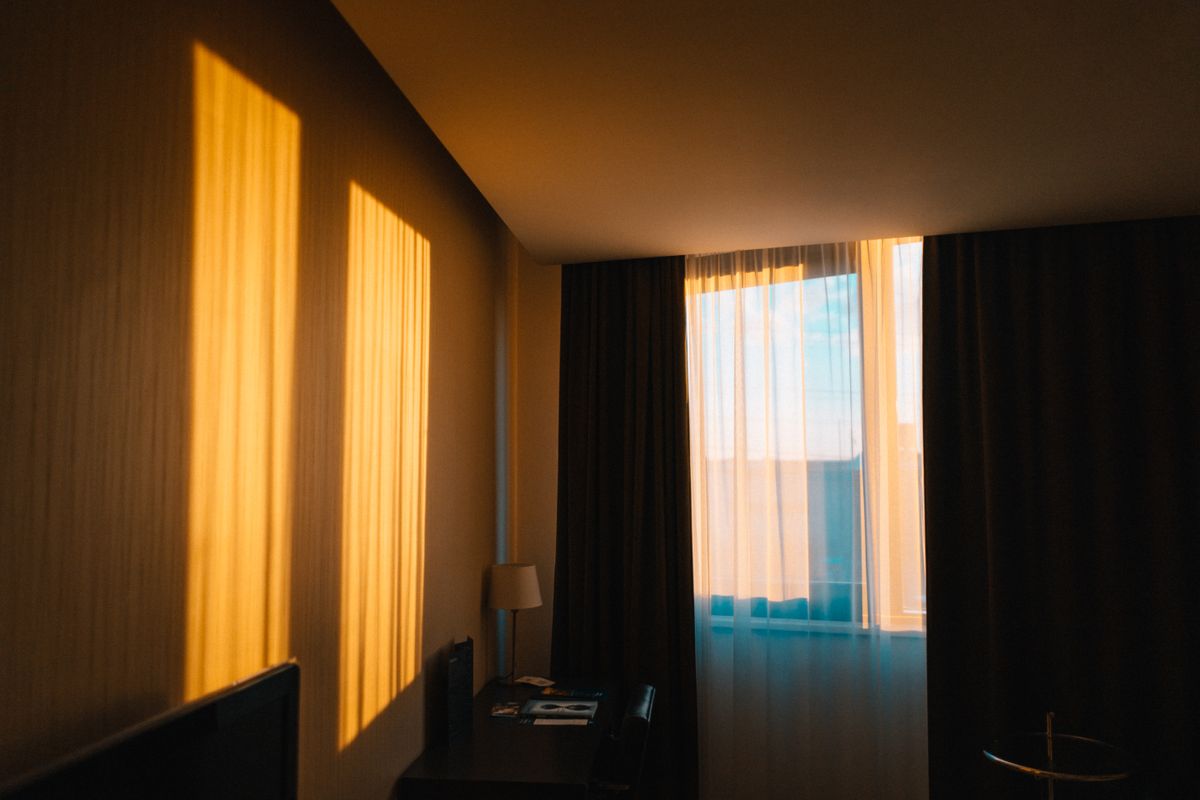 Styled luxury hotel room
