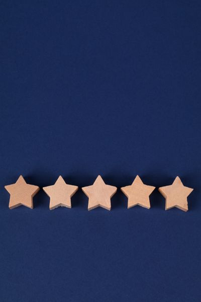 Five star review rating