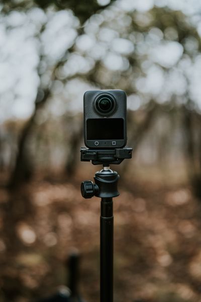 360 camera held in hand