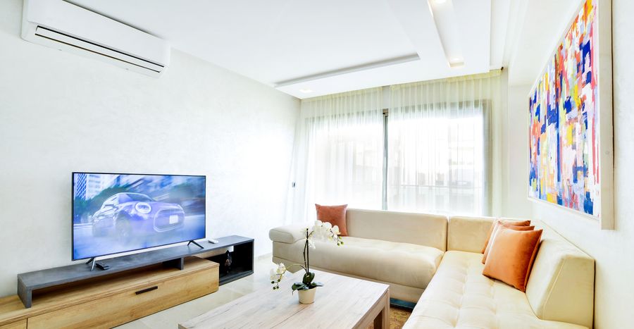 360 degree photosphere of a bright interior